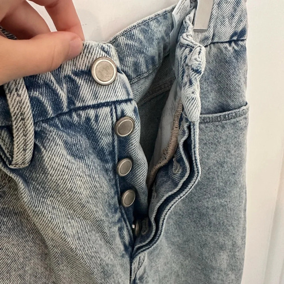 Good American Light Wash High Waisted Straight Leg Jeans - Picture 5 of 5